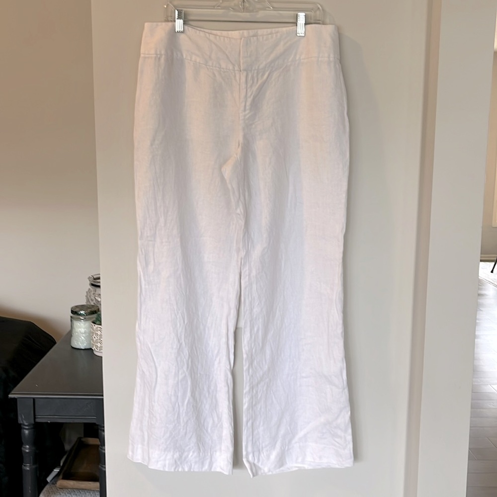 INC International Concepts White Wide Leg Pants